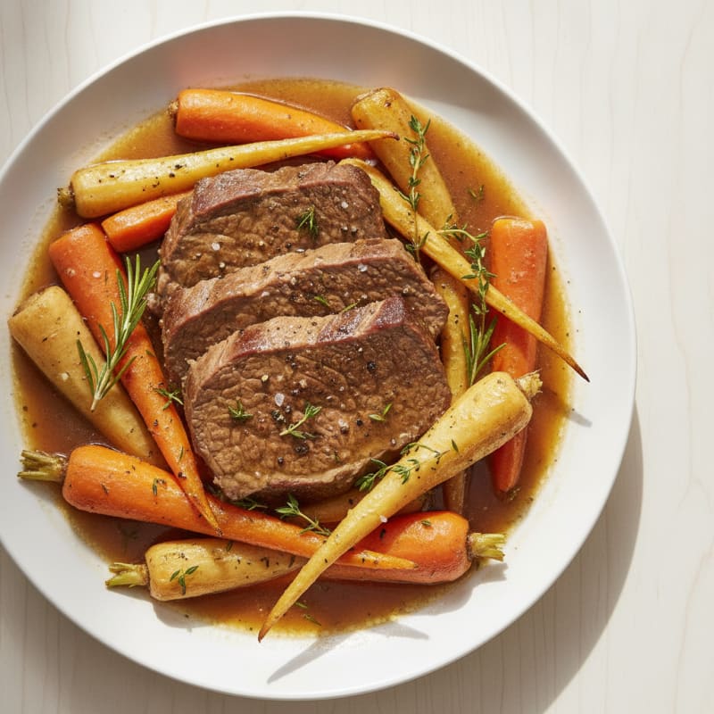 Slow-Cooked Chuck Roast with Root Vegetables