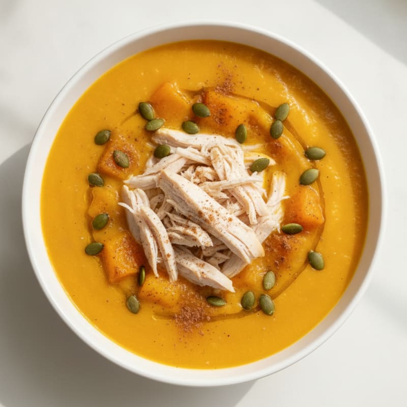 Roasted Butternut Squash and Apple Soup