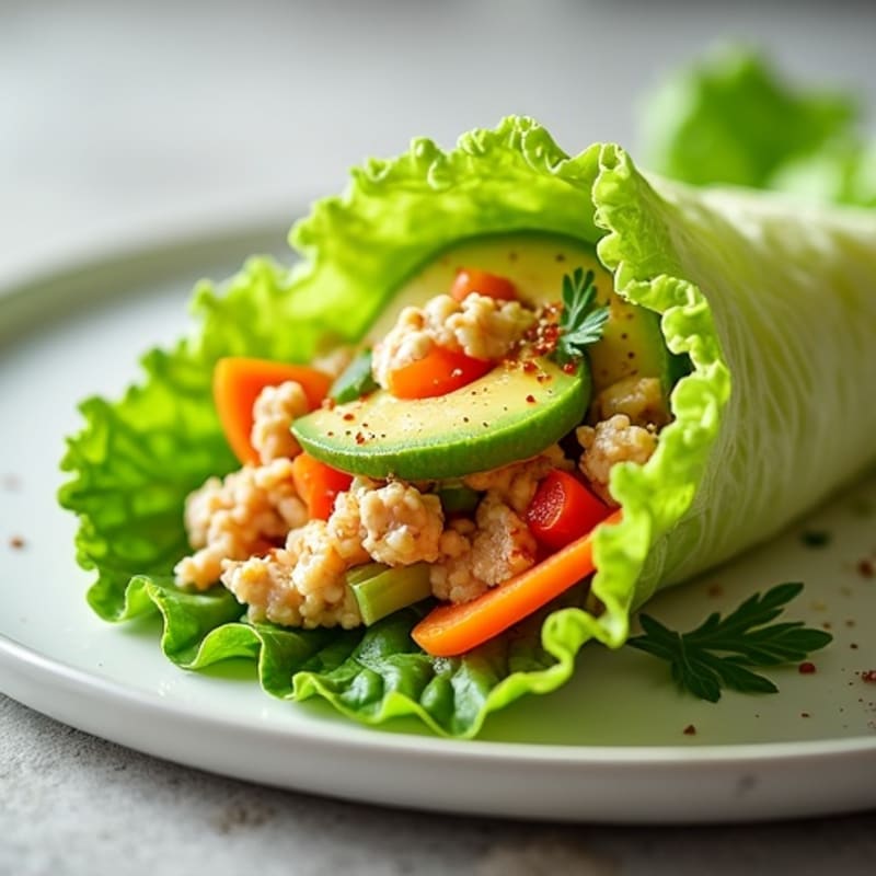 Spicy Sriracha Tuna Lettuce Wrap