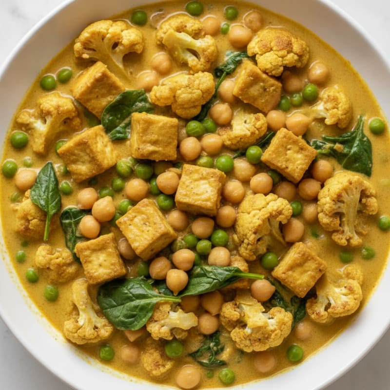 Roasted Vegetable and Chickpea Curry