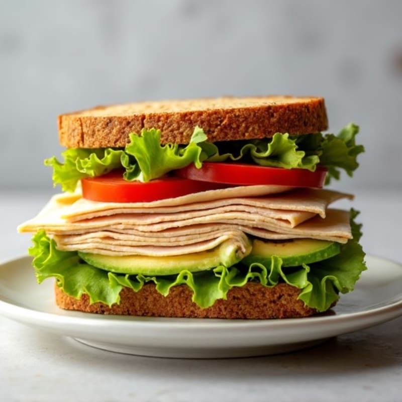 Stacked Turkey Club with Fresh Avocado