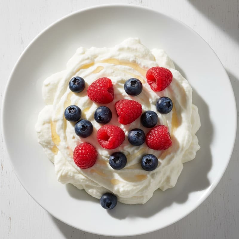 Silky Greek Yogurt Protein Mousse with Berries