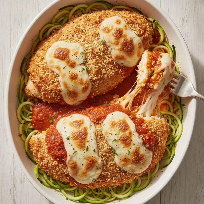 Baked Chicken Parmesan with Marinara