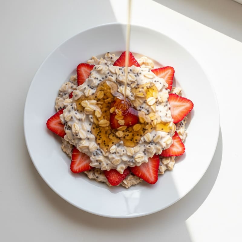 Strawberry Shortcake Overnight Oats