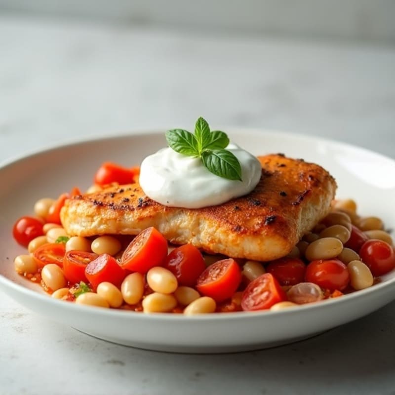 Creamy Tomato Chicken with White Beans