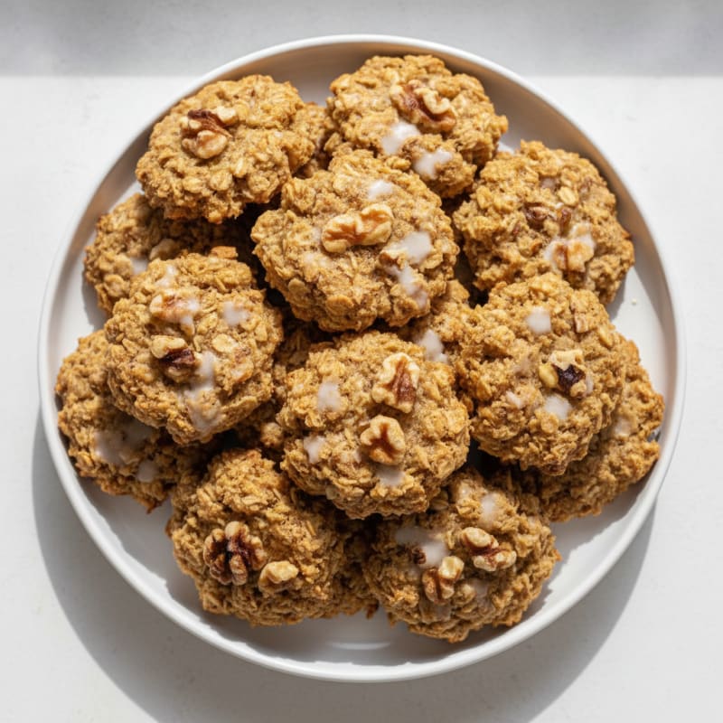 Warm Crispy Protein Coconut Oat Cookies