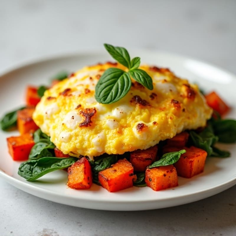 Protein-Packed Egg White Scramble with Sweet Potato Hash
