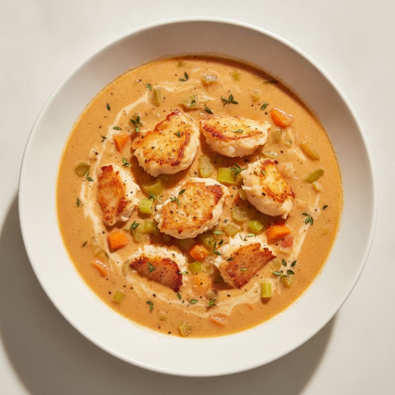 Rich Lobster Bisque with Sherry