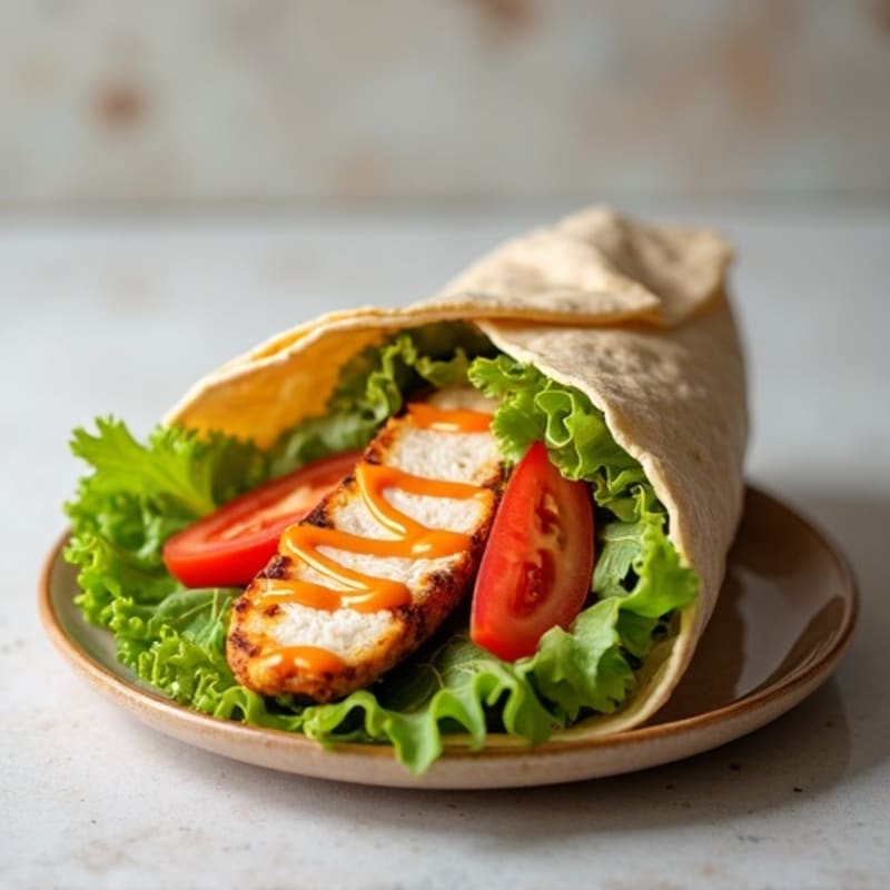 Fresh Buffalo Ranch Chicken Wrap