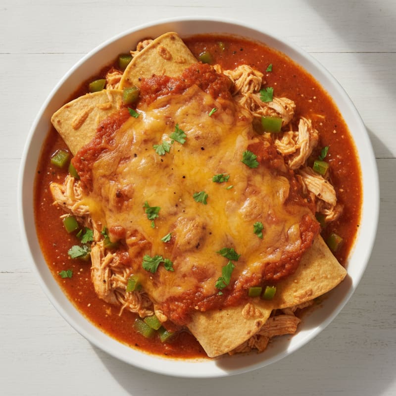 Chicken Enchiladas with Ranchero Sauce