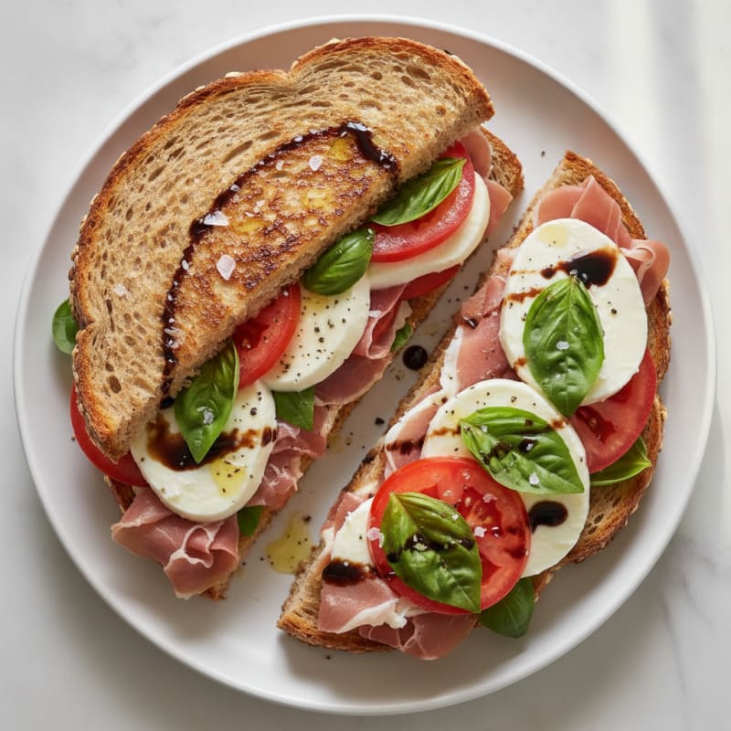 Grilled Caprese Prosciutto Sandwich