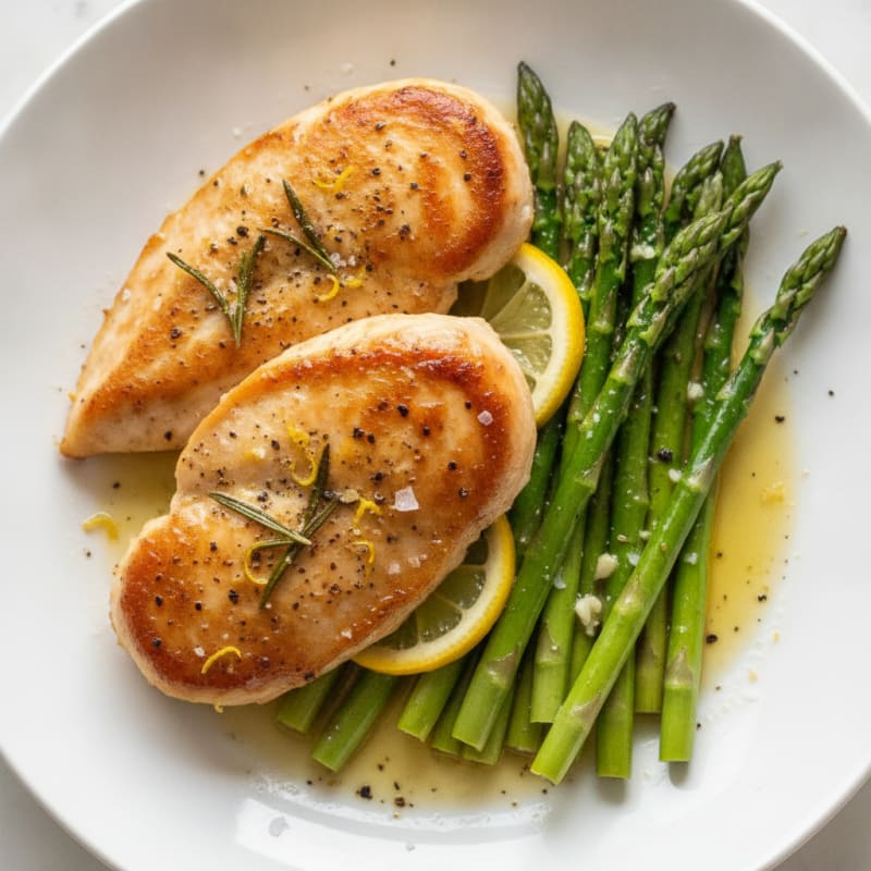 Lemon Herb Chicken and Asparagus