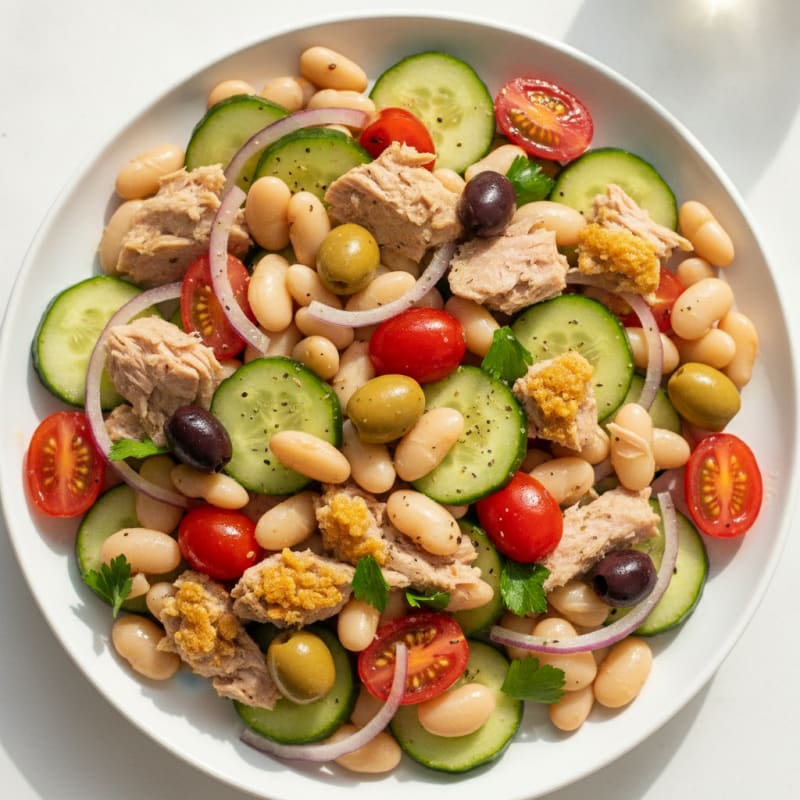 Mediterranean Tuna and White Bean Salad