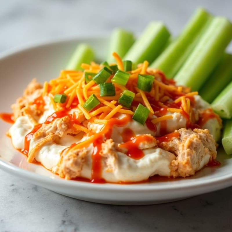 Creamy Greek Yogurt Buffalo Chicken Dip