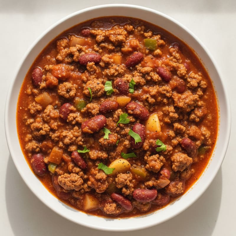Hearty Slow Cooker Beef Chili