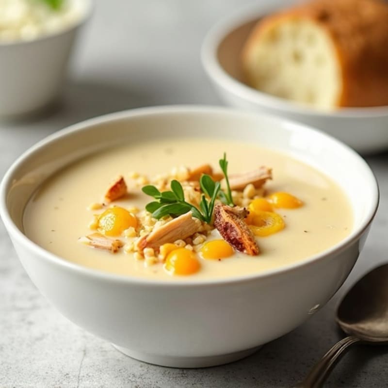 Healthy Creamy Baked Potato Soup