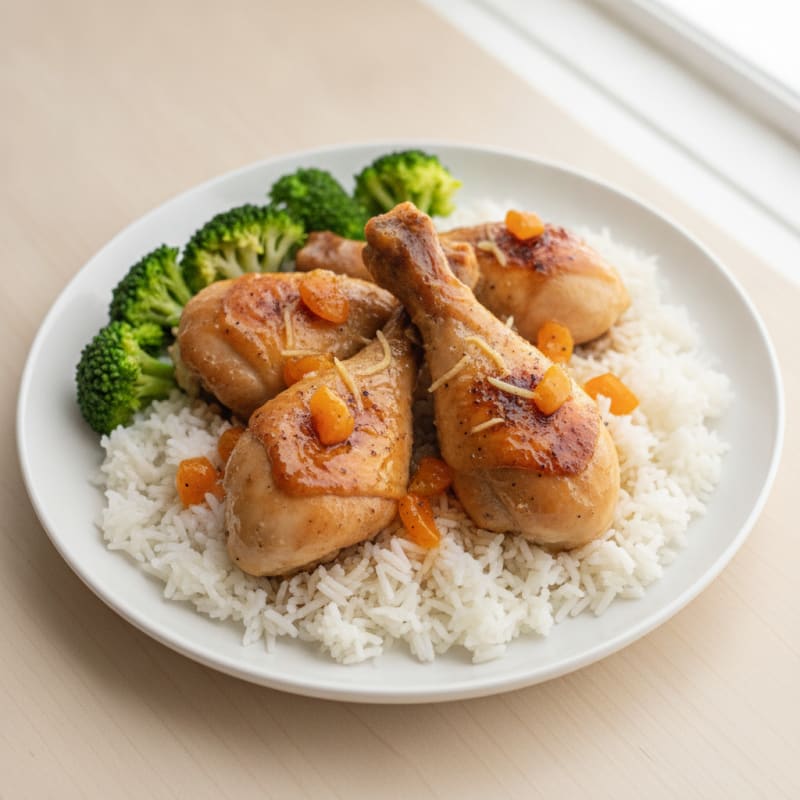 Apricot Glazed Chicken Drumsticks