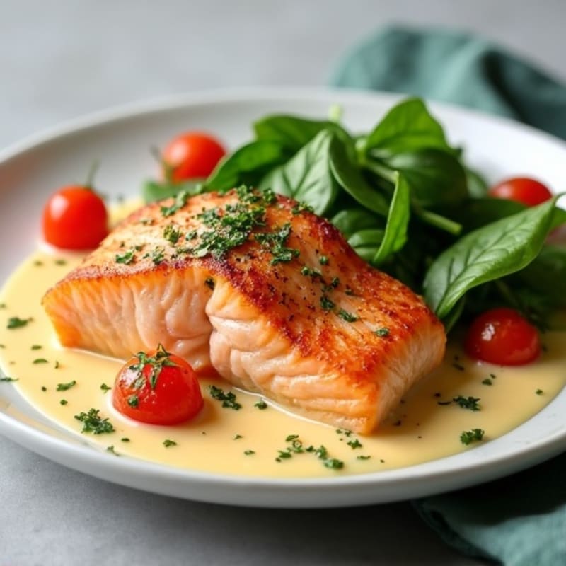 Creamy Garlic Butter Tuscan Salmon