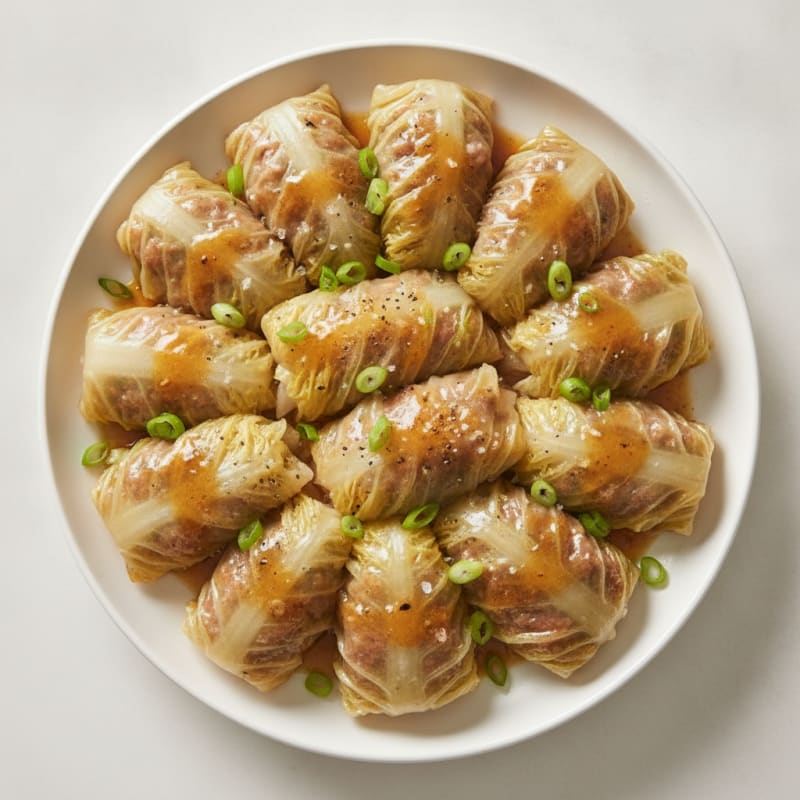 Savory Beef Cabbage Dumplings