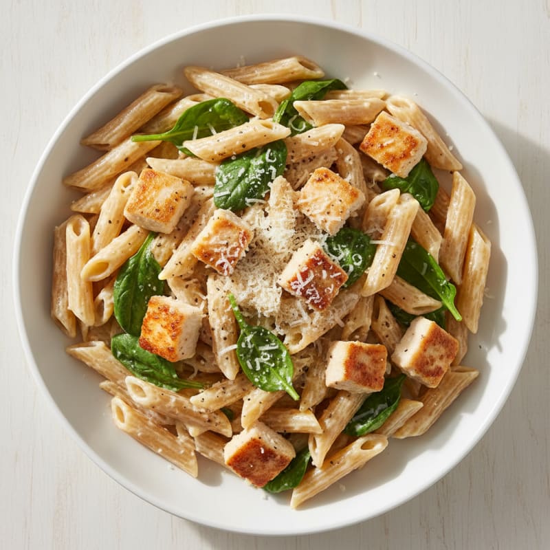 Garlic Parmesan Chicken Alfredo Pasta