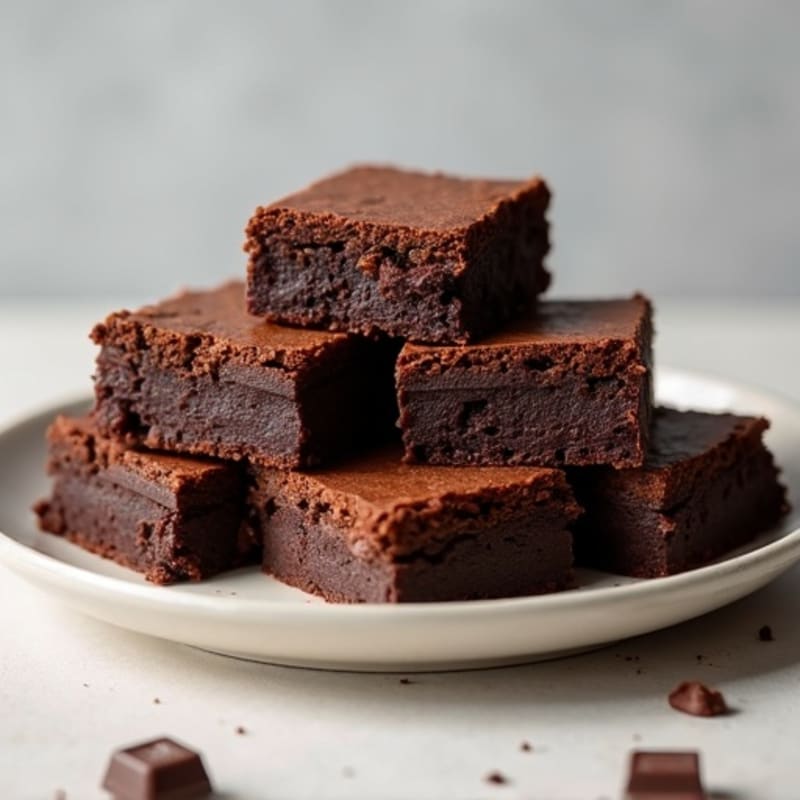 Fudgy Dark Chocolate Sweet Potato Brownies