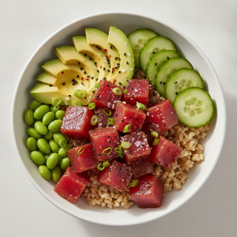 Hawaiian Ahi Tuna Poke Bowl
