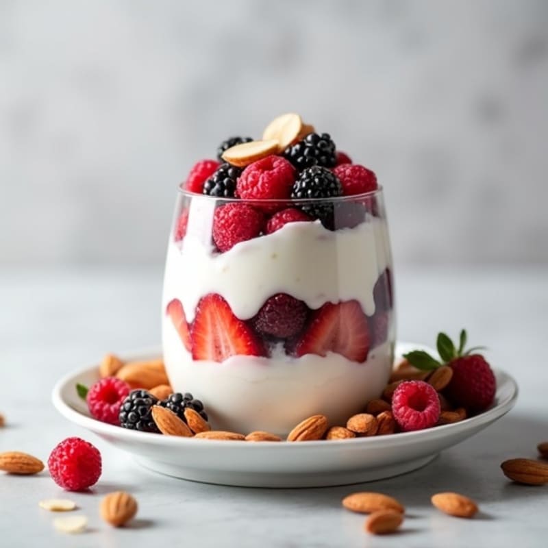 Creamy Greek Yogurt Protein Parfait with Mixed Berries