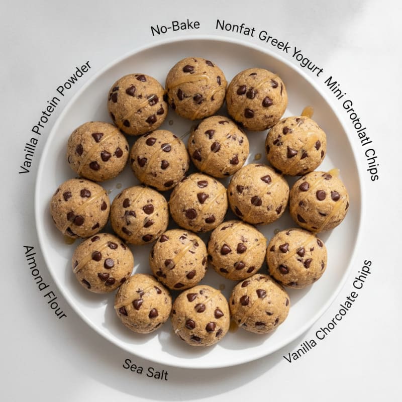 No-Bake Chocolate Chip Cookie Dough Bites