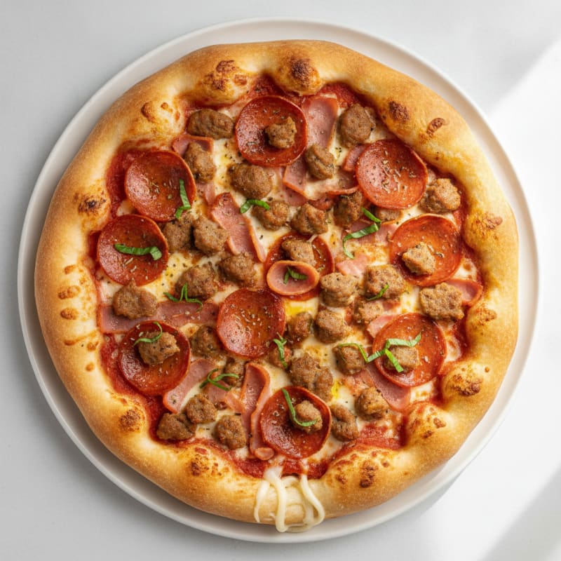 Stuffed Crust Meat Lovers Pizza