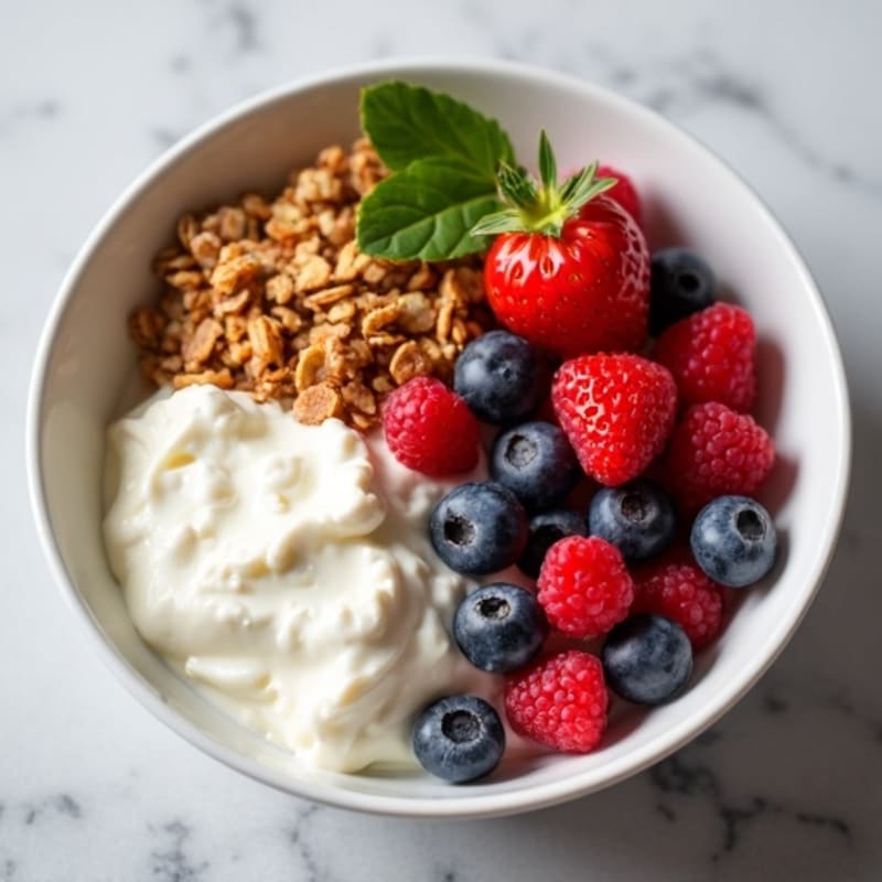 Cottage Cheese and Berry Crunch Bowl