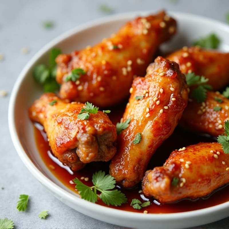 Crispy Baked Honey Garlic Chicken Wings