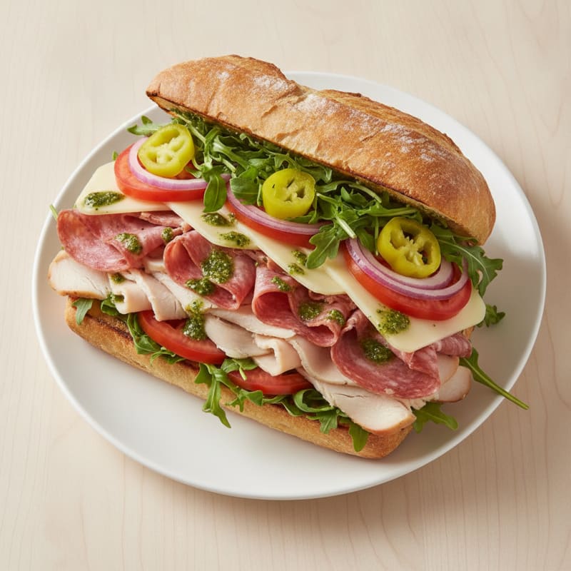 Loaded Italian Deli Sandwich