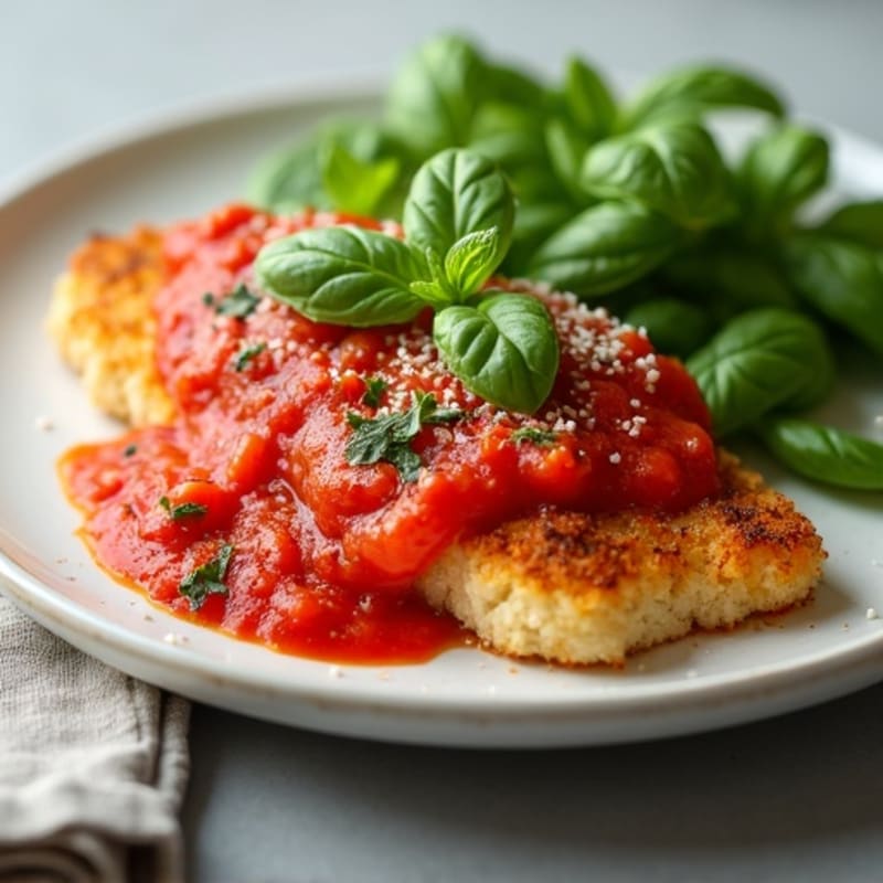 Crispy Baked Chicken Parmesan with Fresh Herbs