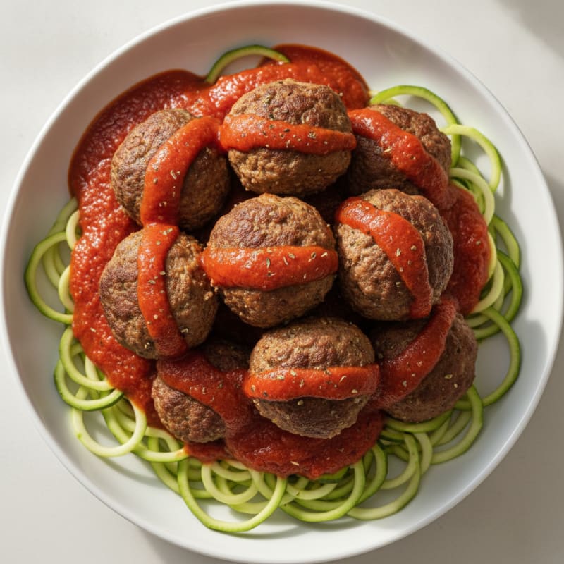 Ground Beef Meatballs with Marinara