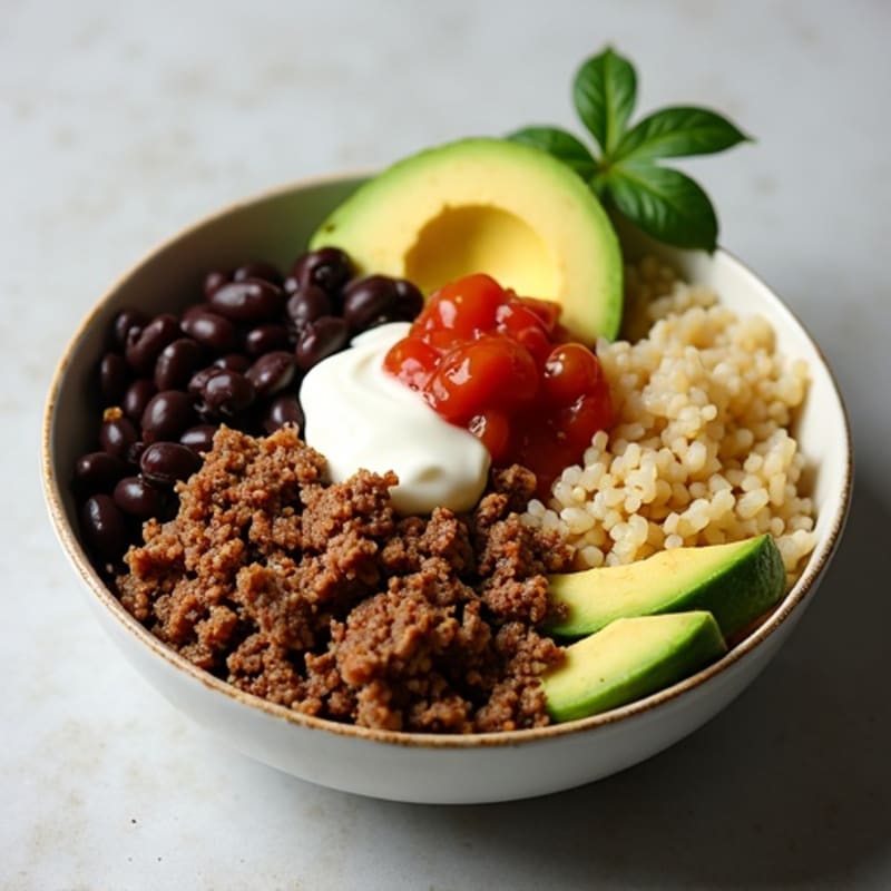 Seasoned Ground Beef Bowl with Special Sauce