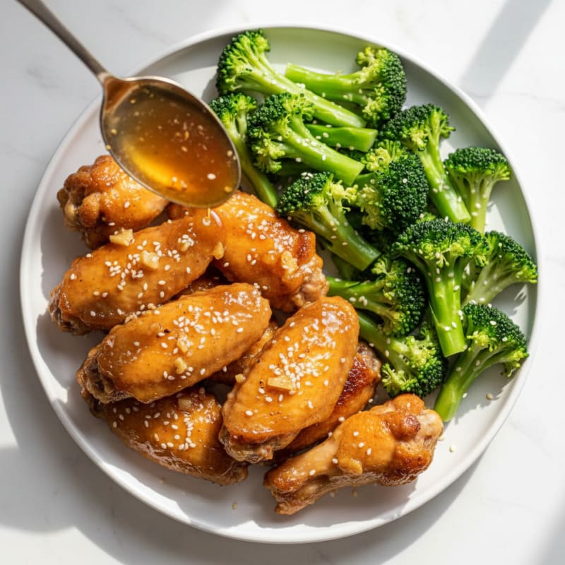 Honey-Garlic Glazed Chicken Wings