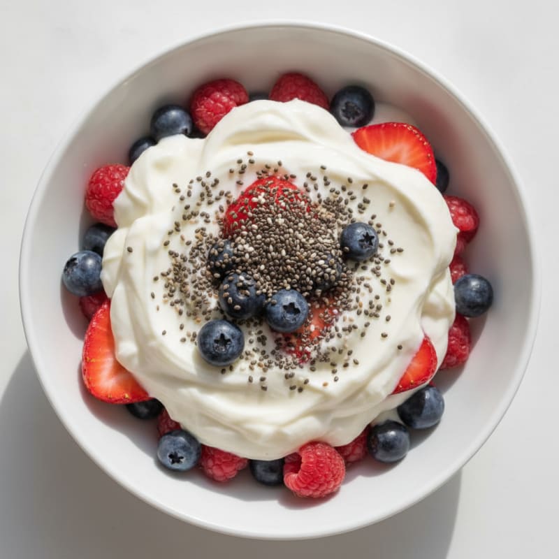 Creamy Greek Yogurt Protein Parfait with Mixed Berries