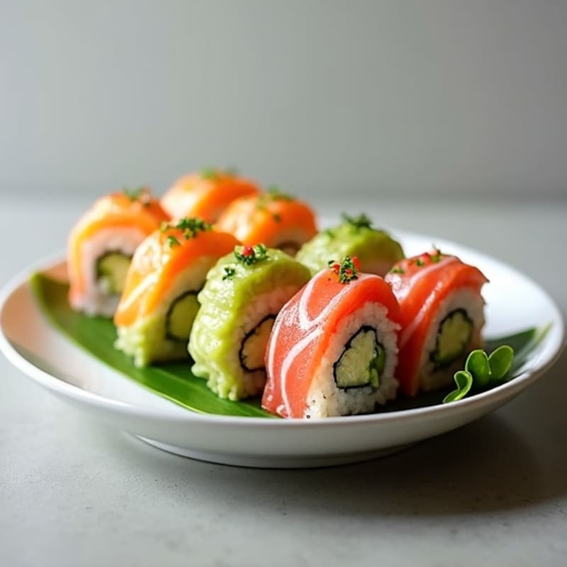 Fresh Rainbow Tuna Avocado Roll