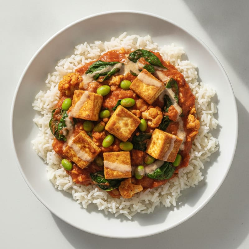 Coconut Vegetable Curry with Basmati Rice