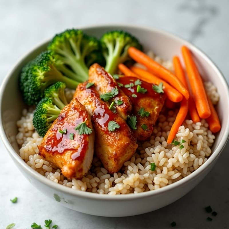 Sticky Ginger-Garlic Teriyaki Chicken Bowl
