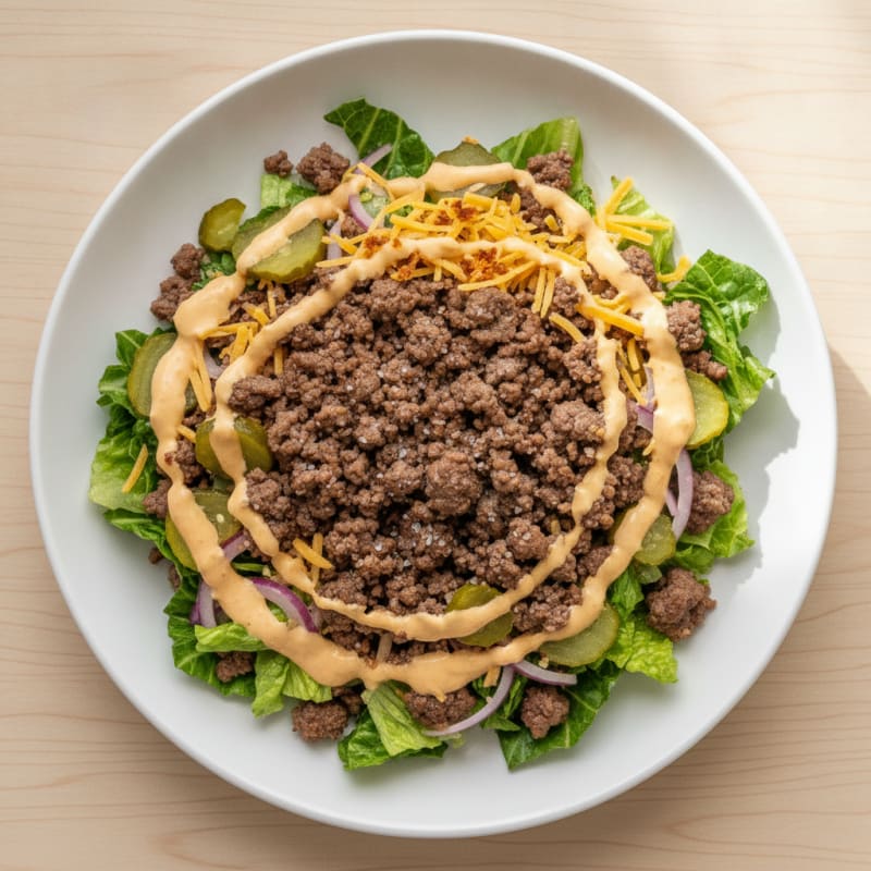 Big Mac Inspired Protein Bowl