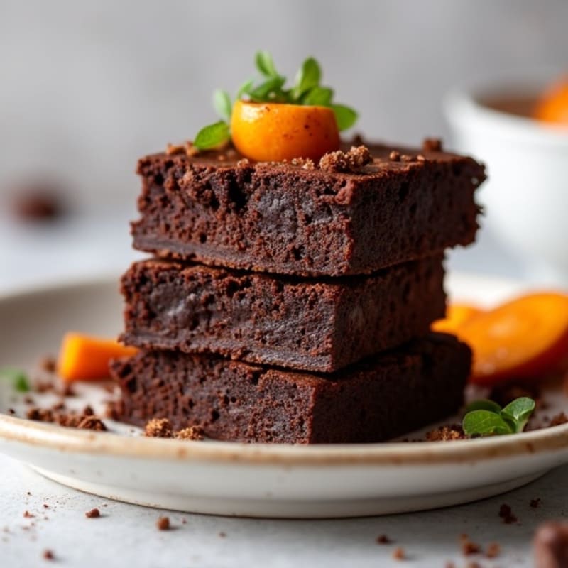 Protein-Rich Dark Chocolate Sweet Potato Brownies