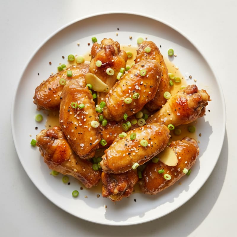 Honey-Garlic Glazed Chicken Wings