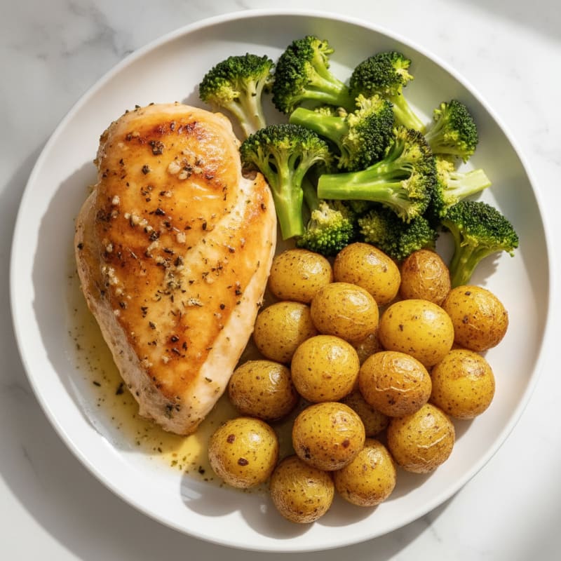 Garlic Herb Butter Roasted Chicken