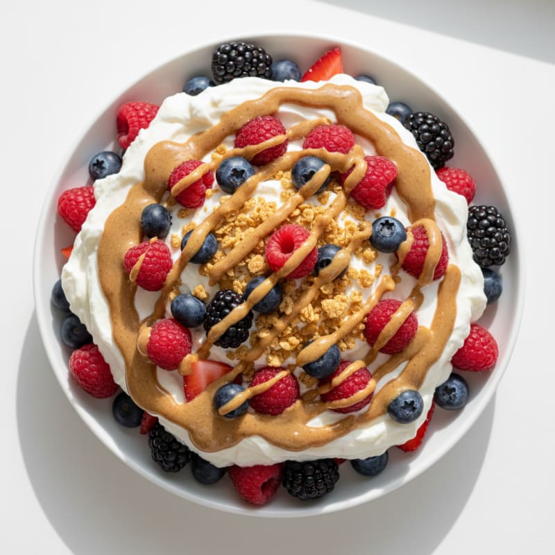 Creamy Greek Yogurt Protein Parfait with Mixed Berries