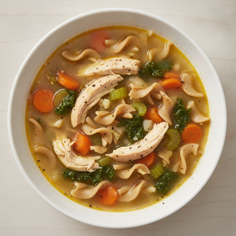 Hearty Chicken Noodle Soup with Vegetables