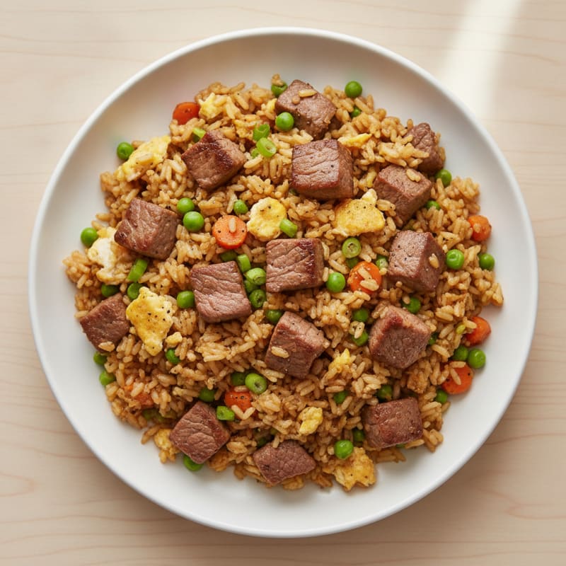 Garlic Steak Fried Rice