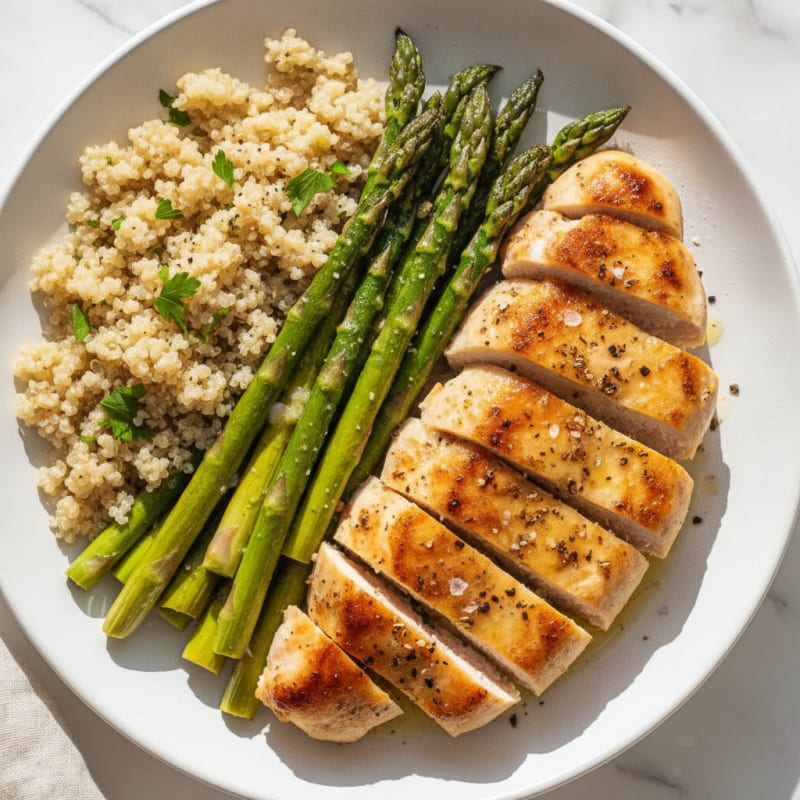 Lemon-Herb Chicken with Roasted Asparagus