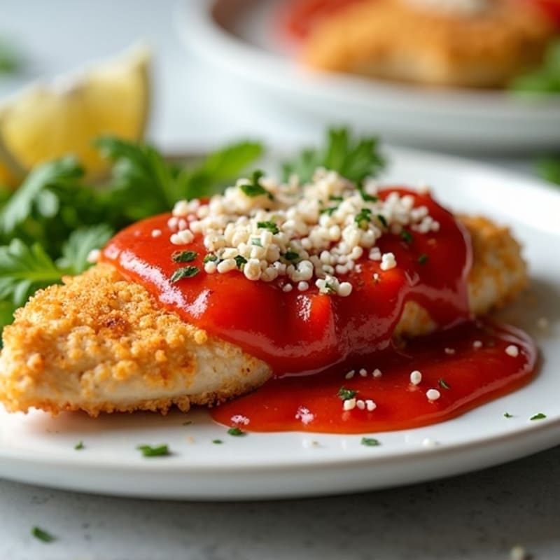 Healthy Crispy Chicken Parmesan