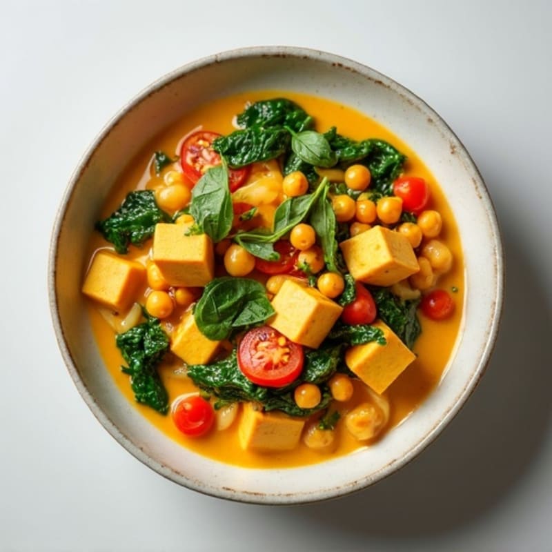 Creamy Coconut Chickpea and Spinach Curry